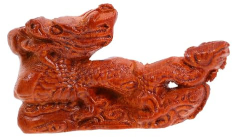 MUSISALY Holz Drachen Figur Drachen Statue Holz Handwerks Dekor Tier Statue Ornament Für Schreibtisch Innenraum