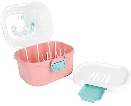 JOINPAYA Flaschentrocknerhalter Material Mit Großem Fassungsvermögen Aufbewahrungsbox Für Babyflaschen Mit Abtropfschale Praktischer Küchenorganizer Für Schnelles Trocknen Und Einfache Rein