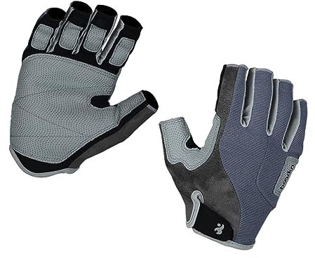 TOGEVAL Halbfinger Kletterhandschuhe Atmungsaktive Sporthandschuhe Mit Anti-rutsch Funktion Verstellbarer Handgelenkschutz Strapazierfähig Und Flexibel Für Fitness Klettern Und Wandern