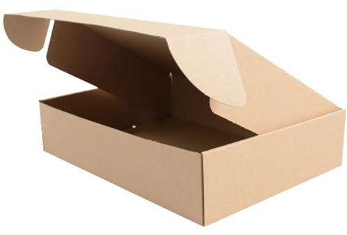 BB-Verpackungen 50x DHL Kleinpaket Klappschachtel 350 x 250 x 80 mm 1-wellig (50 Stück) | schnell aufbauend, DHL-versandoptimiert und robuster Versandkarton für kleine Waren