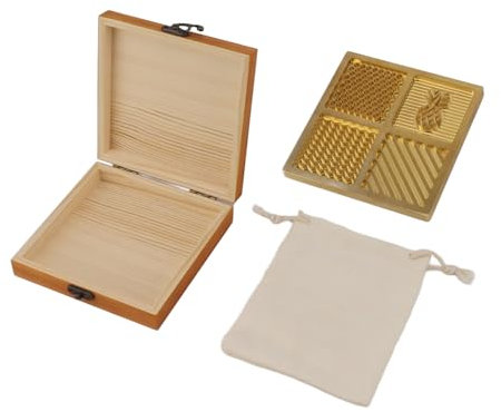 Bandeja de bricolaje de hielo de latón Vomeko, sello de cubo de moho de whisky, molde de hielo de camarero, bandeja de hielo de cóctel, accesorios de camareros, para cócteles de