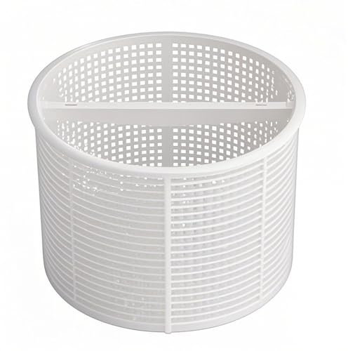 CaiYuanGJ Panier De Skimmer De Piscine, Panier De Skimmer, Panier De Skimmer pour Piscine Enterrée, Panier Et Filtre d'Écumoire, Un Nettoyage Efficace, pour Ramassage des Feuilles (Blanc)
