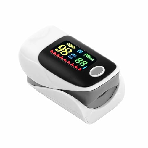 H20C Bolwins professioneller Finger Pulsoximeter SpO2 Oximeter zur Sauerstoffsättigung & Puls Messung – genaues Blut Sauerstoff Messgerät für Zuhause, Klinik, unterwegs, Erwachsene & Kinder