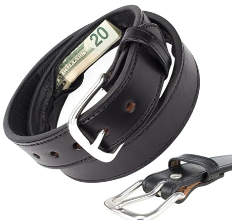 Cintura Porta Denaro In Pelle Per Viaggio - Cintura Portavalori Sicura Antifurto,Custodia Sicura Per Contanti Regalo Per Uomo Papà Nonno Figlio Fidanzato Marito