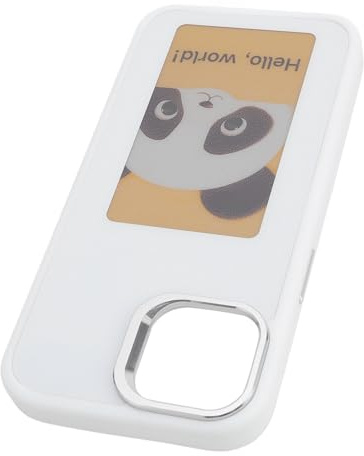 Sxhlseller Screen Projection Phone Case, NFC Precise Fit Ink Screen Phone Case with APP for Birthday Gifts (White)