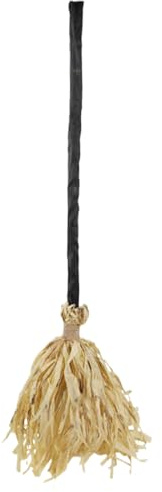 Genérico Escoba de Halloween Que Se Mueve,Escoba de Embrujada Decoración para Fiestas - Artículos Fiestas con Sonido Luz para Accesorios de Fotos Uso en Interior Exterior