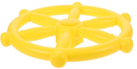 SUPVOX Pirate Ship Steering Wheel for Swing Outdoor Playhouse Treehouse Attachment Bright Plastic Playground Accessory Weather-resistant Interactive Play