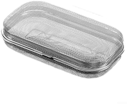 Besteckkasten mit Deckel, Besteckaufbewahrungsbox, Edelstahl Aufbewahrung Ablauf Korb, Aufbewahrungsbox für Essstäbchen Löffel(S)