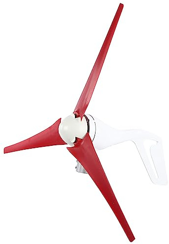 FTVOGUE Generador Eólico 300W Cuchillas de Fibra de Nailon Generador Magnético Trifásico Permanente 12V Montaje de Anillo de 3 Cuchillas de bajo Ruido para Uso Fuera de la Red en Cabina Marina (12V)