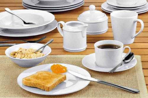 Esmeyer Retsch Arzberg DesserttellerHeike, 6er Set, weiß