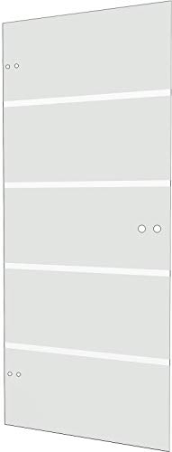 inova Türblatt Glastür DIN Links DIN rechts 834x1972x8 Studio-Bohrung Blockstreifen satiniert Echtglas Drehtür Zimmertür