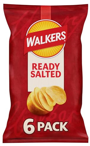 Walkers Ready Salted Multipack Crisps 6x25g