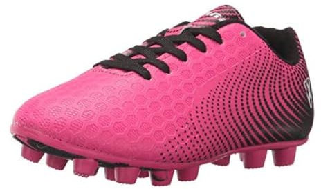 Vizari Kids Stealth FG Outdoor-Fußballschuhe für Jungen und Mädchen, rosa/schwarz, 32 EU