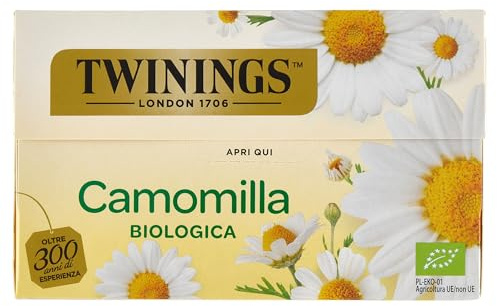 Twinings - Manzanilla Orgánica - Paquete de 20 bolsitas de 1 g