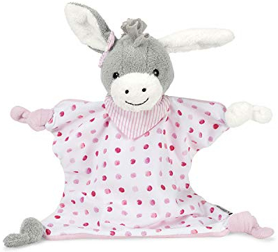 Sterntaler Schmusetuch Emmi Girl, Alter: Für Babys ab dem 1. Monat, Größe: 30 cm, Farbe: Grau/Pink