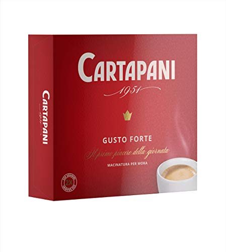 Cartapani 1951 | GUSTO FORTE macinato | caffè cremoso, deciso e corposo | per moka | 2x250g