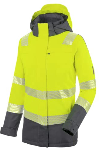 WÜRTH MODYF Warnschutz Parka Neon – hochwertige & reflektierende Arbeitsjacke in Größe – winddicht, atmungsaktiv & wasserdicht (10.000 mm WS) – in gelb - Größe L