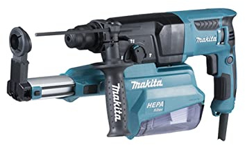 Makita HR2652J HR2652J-Martillo Ligero 800W 26mm SDS-Plus 3 Modos con MakPac HEPA, Negro