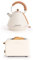 CREATE/PACK TOAST RETRO + KETTLE RETRO/Tostapane e bollitore d'acqua bianco/3 programmate di tostatura, 1,7 l…