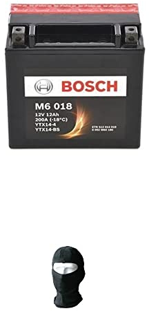 farbrothersonline KOMPATIBEL MIT Piaggio MP3 RL Sport A Business (M59200) 500 2011 2012 Bosch AKKU BEREITS EINSATZBEREIT YTX14-BS 12V 12AH BATTERIEN 12 AMPE Laden Motorrad Roller M6018 152X88X147MM