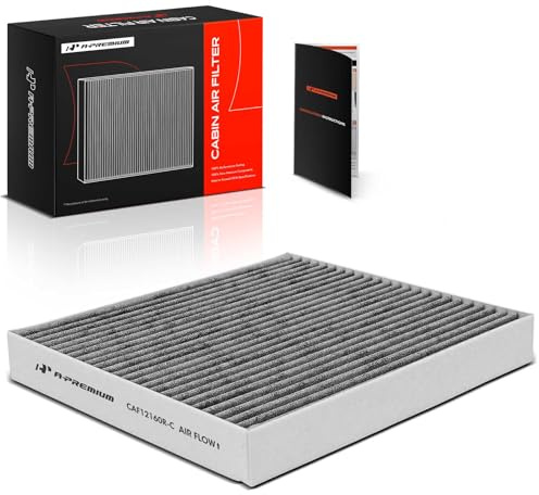 A-Premium Cabin Air Filter with Activated Carbon, Compatible with Hyundai Kona 18-23, Tucson 16-21, Veloster 19-21, Venue 20-23 & Kia Seltos 21-23, Soul 20-23, Sportage 17-22