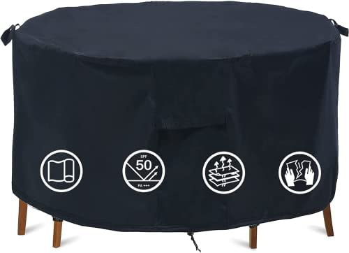 Garden Furniture Covers - Waterproof, Round Patio Table Cover - Ø230x100cm
