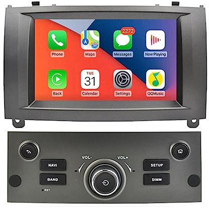 7 inch Android 15 Car Radio Stereo for Peugeot 407 1 2004-2011 Multimedia Video Player Head Unit GPS Navi WIFI 4G Bluetooth Carplay 8 Core Multiple UI Silver