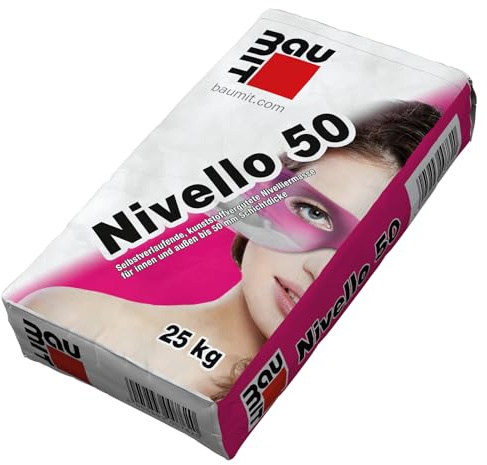 BAUMIT Nivello 50 Pâte de nivellement | Sac de 25 kg de masse d'équilibrage du sol (1)