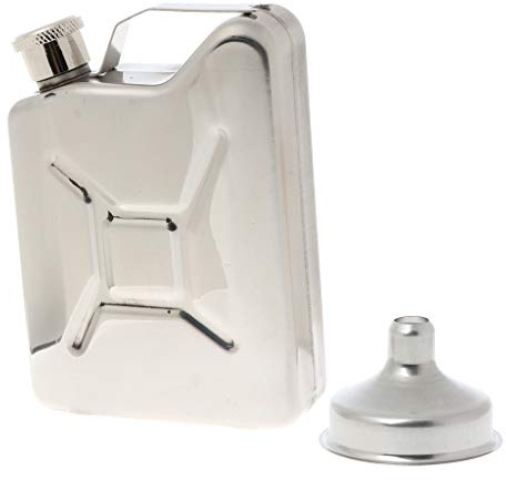 Flasque Jerrican en acier inoxydable de 150 ml pour liqueur, whisky, bouteille de poche pour homme