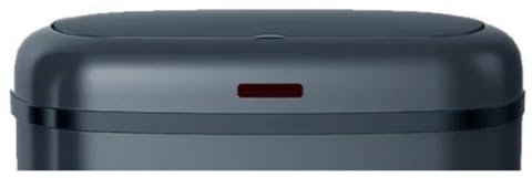 KITCHEN MOVE Couvercle de Poubelle cuisine automatique 58L LOGAN en acier INOX Gris Mat
