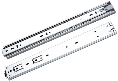 Schubladenführungen Slides, Drawer Slides, Soft Close Heavy Duty Soft Close Drawer Slidess, 1 Pair Push to Open Drawer Slides 10 12 14 16 18 20 Inch 100 Lb Load Capacity Side Mount Handleless Ball Bea