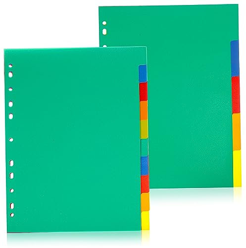 OFFSCH 15stücke Ordner Trennblätter Mit Laschen Indexblätter Notizblock Trenner Abnehmbare Notizbuch Trenner Notizbuch Zubehör Für Büroorganisation