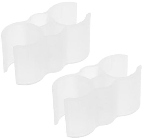 Generic 2pcs Broom Handle Locking Clip Set Double Pipe Clip for Dustpan and Broom Connection Sturdy Clamp for Sweeping Tools for Home Cleaning