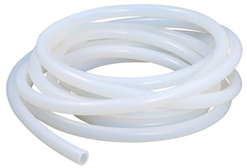 Tubo De Silicona Translúcido De 5/10 M, Manguera Flexible De Goma Suave For Cerveza Y Leche.(ID 4xOD 8mm 5M)