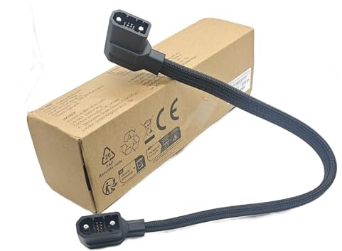 Extra Battery Connection Cable Compatible with Delta Max, Delta 2, Delta 3 (Plus/1500) & Wave 2/3 -Generator Power Cord, 20 Inchs,Gray Braided (Not Compatible with Delta Pro/Pro 3/Ultra/3 Max)