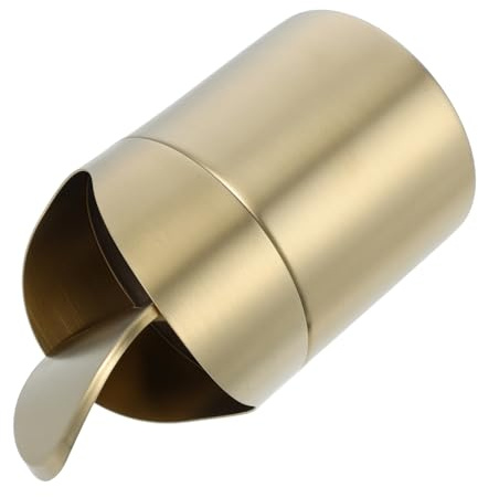 Mipcase poubelle en inox Ménage acier poubelle intelligente de avec couvercle Comptoir pour de table de bureau s Mini peut litière Doré