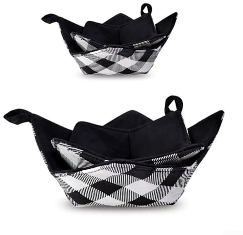 Bol doux et confortable pour vaisselle au micro-ondes, lavable et conçu pour protéger vos mains et comptoirs (taille S + L)