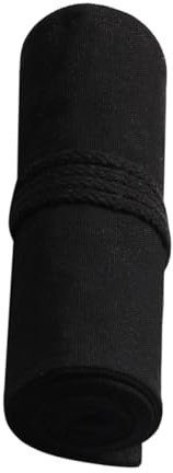 CONGARTENO Tragbares Federmäppchen Elegant und Praktisch mit 48 Fächern aus Canvas Rollbares Stifteetui für Zeichenstifte und Gelstifte zum Mitnehmen in Handtasche