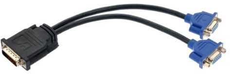 Warmhm Cavo Adattatore Doppio Vga Femmina Collegamento Monitor Svga e Proiettori Cavo Resistente Nero e Blu per Schede Video Supporto Doppio Display Vga