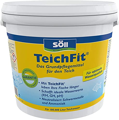 Söll 81739 TeichFit, 5 kg - Grundpflegemittel, Teich Wasseraufbereiter, Stabilisator für Teichwasser im Gartenteich Fischteich Koiteich Schwimmteich