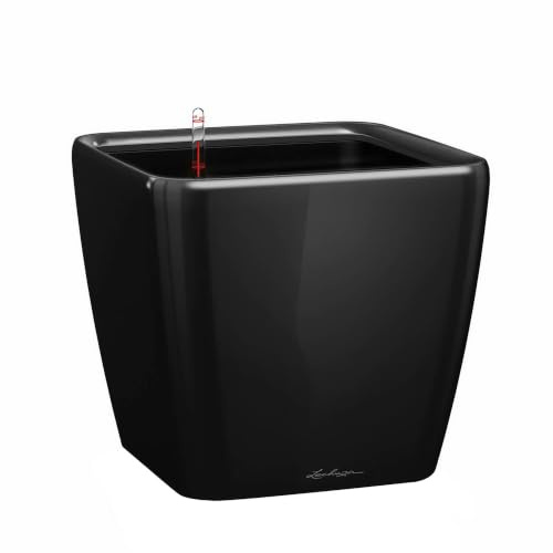 LECHUZA QUADRO Premium LS 35 nero lucido 16169