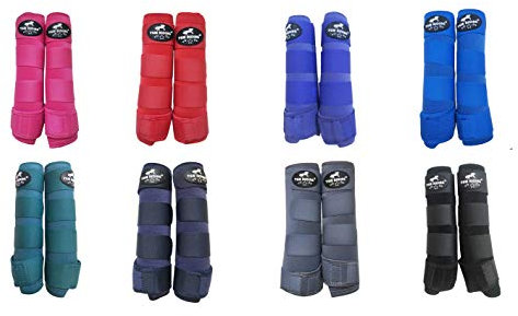 TGW RIDING Pferdesport-Medizinstiefel, Pferdesportstiefel, Pferdebeinbandagen, ein Paar (Weiß, S)