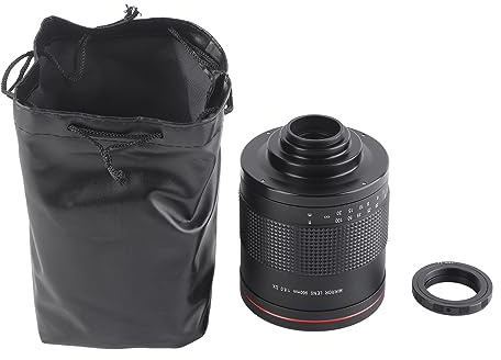 900 Mm F8.0 Manuale, Obiettivo per Fotocamera Super Teleobiettivo a Specchio per Messa a Fuoco Manuale AI Mount Fit SLR D850 D810 D800 D780 D750 D500 D7500 D7200 D5600 Digitale