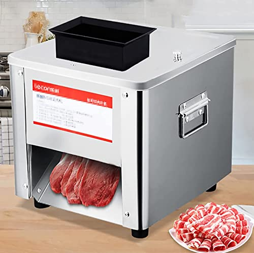 JIADUOFU Affettatrice elettrica per Uso Domestico, affettatrice per Carne, Macchina per Carne tritata, Macchina per Carne macinata, Piccola affettatrice per Carne in Acciaio Inossidabile,3.5mm