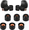 3 Paar Ersatz In-Ear Kopfhörer Kompatibel mit Sony WF-1000XM4, Gepolsterte Ohrstöpsel In-Ear Kopfhörer (S, Schwarz)