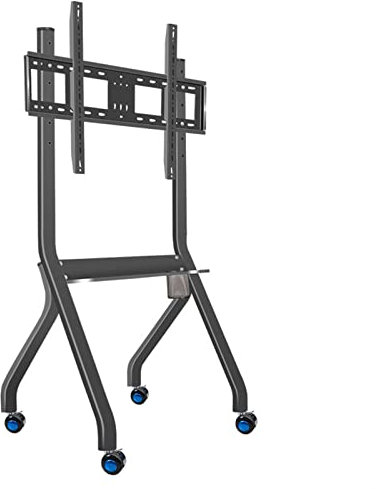 TV Ständer TV-Ständer for Zuhause, vom Boden bis zur Decke reichend, mobiler Fernseher, Ständer for Büro, Konferenzraum, 65/75/85/98 Zoll Display, integrierter vertikaler Ständer Fernsehständer