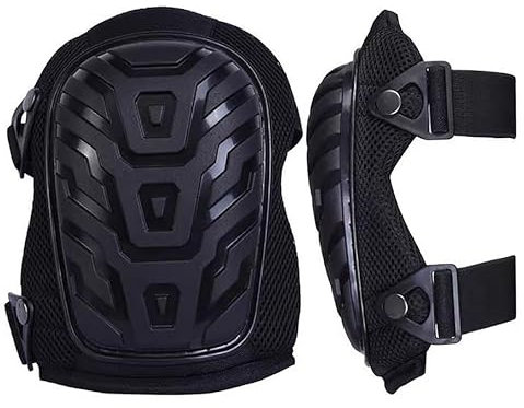 Luminexia Rodilleras con protección rígida para Trabajo construcción,jardinería,carpintería de Pisos con cojín de Espuma EVA Impermeable,Ajustables,3 Estilos.