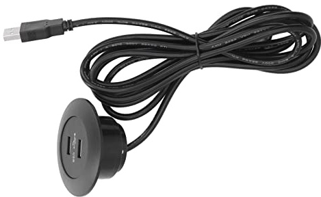 USB-Hub-Steckdose mit Stromversorgung, Versenkte USB-Steckdosenleiste, Doppelte USB-Ladestation, 5-V-Sofa-USB-Power-Hub-Verdrahtungsplatine, Steckdose für Sofa, Couch, Tisch