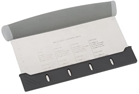HUAOSN Table Scraper, Stainless Steel Pastry Scraper, Dough Cutter with Comfortable Handle and Cutter Cover for Cutting Dough, Tarts, Cakes and Other Pastries