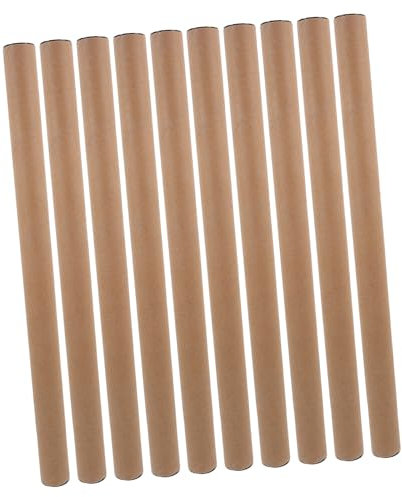 Operitacx 10stücke Pappverpackungsrohre Braune Versandröhren Poster Aufbewahrungsrohre Papier Mailing Rohre Für Poster Schutz Und Lagerung